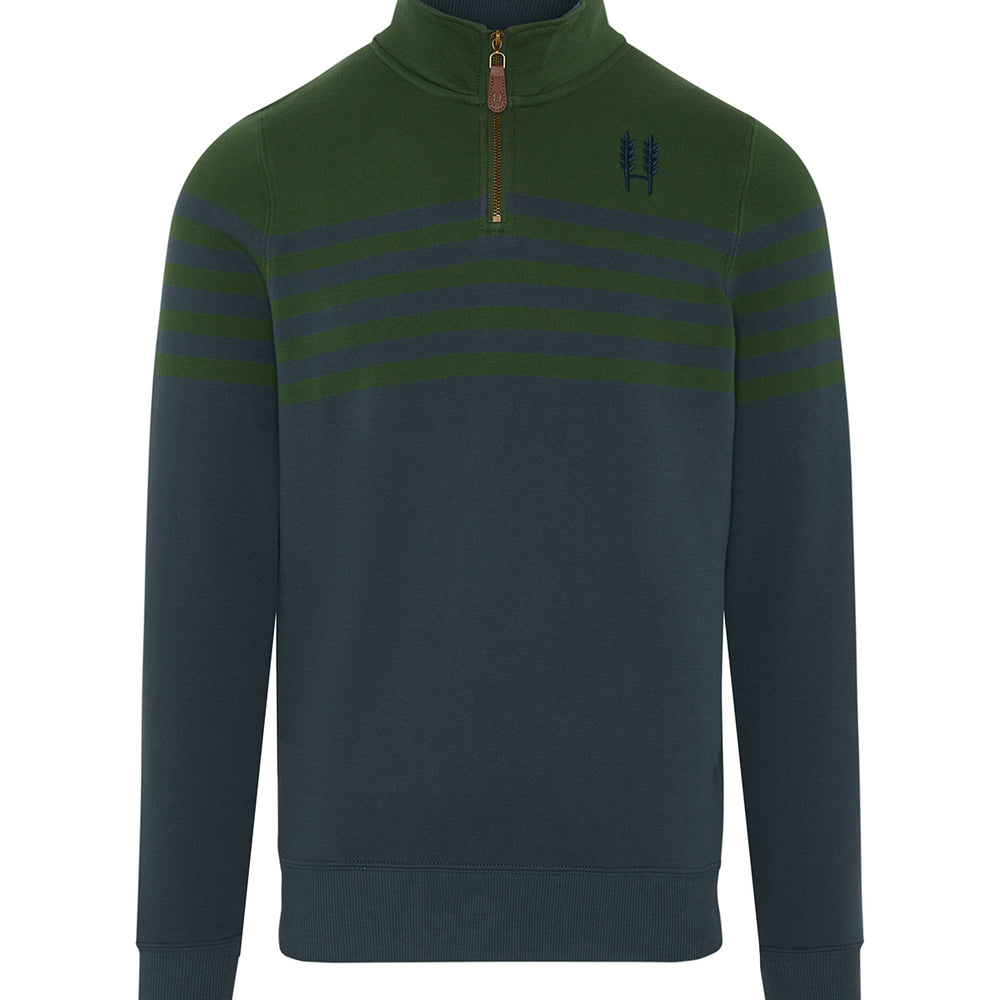 Heritage 1/4 Zip - Forest/Navy - Hexby