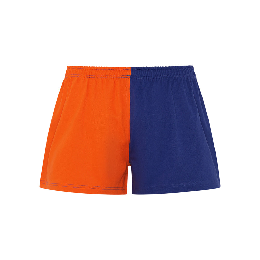 orange-blue-harlequin-shorts-hexby