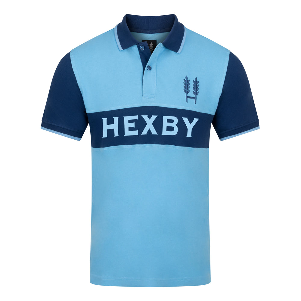 Classic Pique Polo Shirt - Sky & Navy