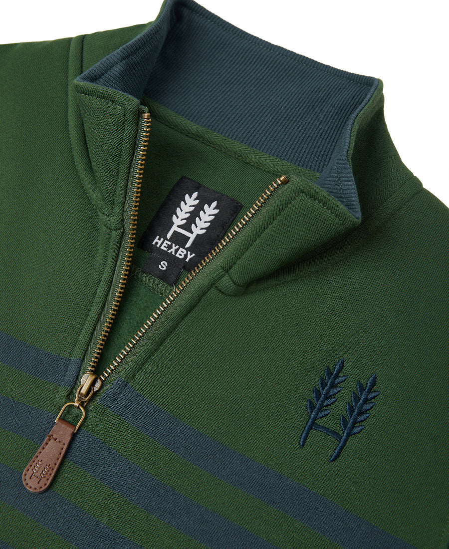 Heritage 1/4 Zip - Forest/Navy