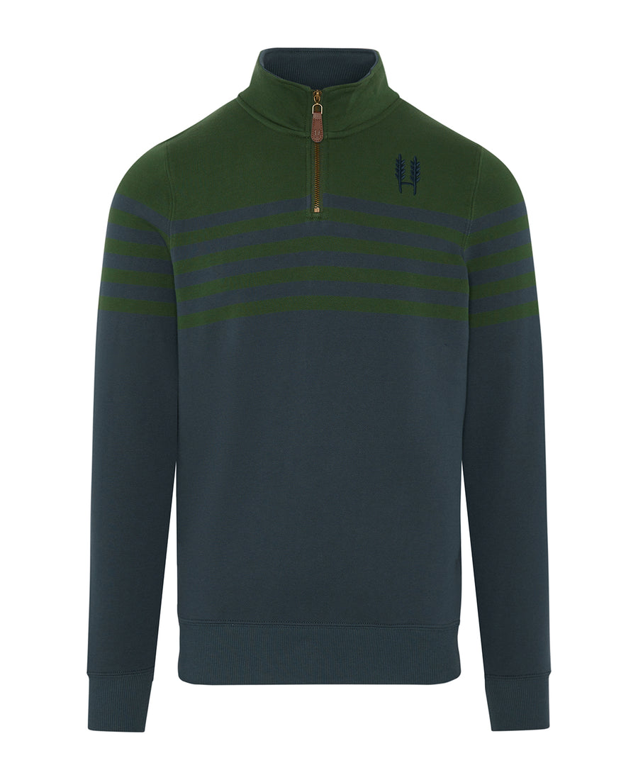 Heritage 1/4 Zip - Forest/Navy