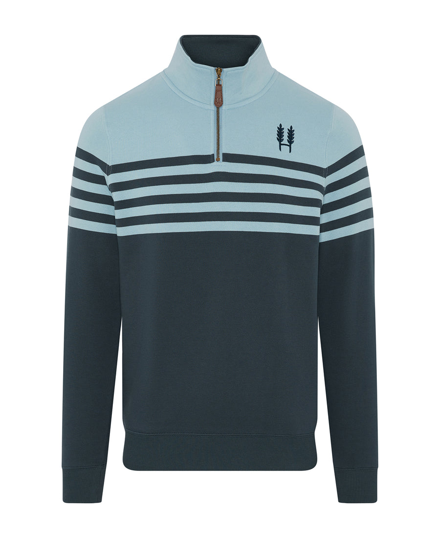 Heritage 1/4 Zip - Sky/Navy