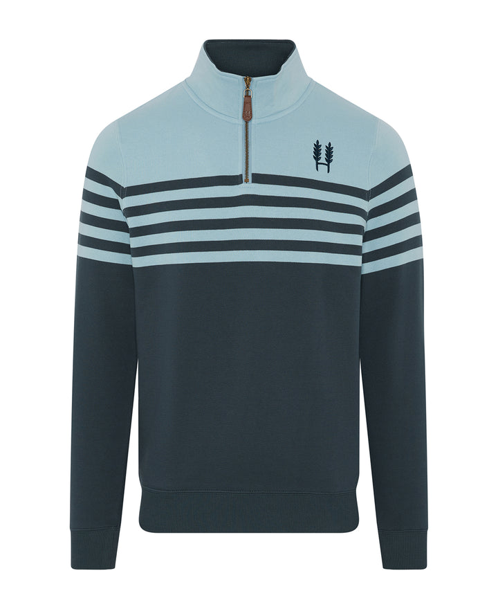 Heritage 1/4 Zip - Sky/Navy