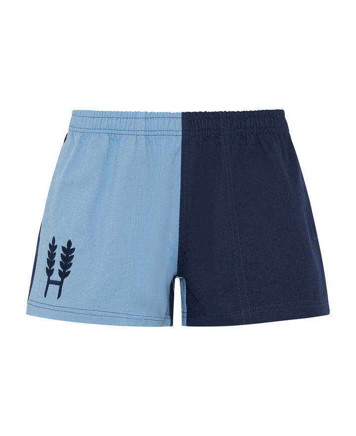 Light Blue/Navy Harlequin Shorts