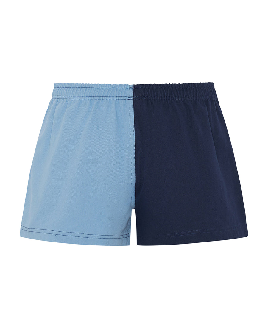 Light Blue/Navy Harlequin Shorts