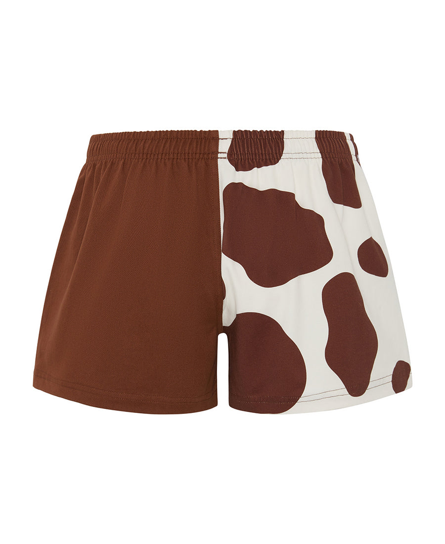 Hexby Brown Holstein Harlequin Shorts