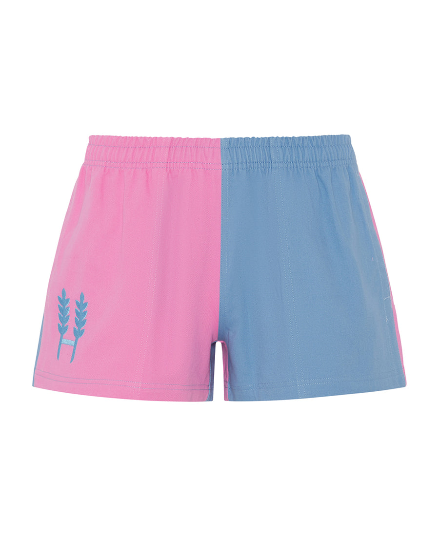 Pink/Light Blue Harlequin Shorts