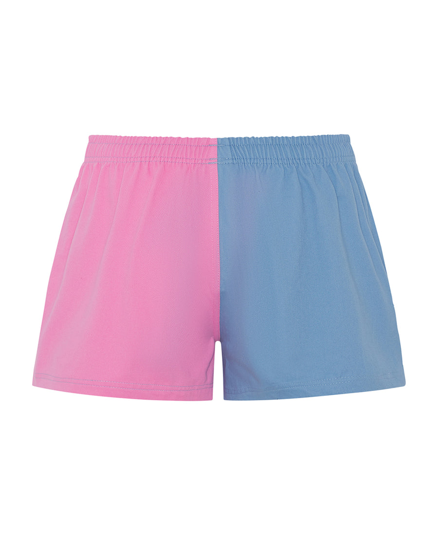 Pink/Light Blue Harlequin Shorts