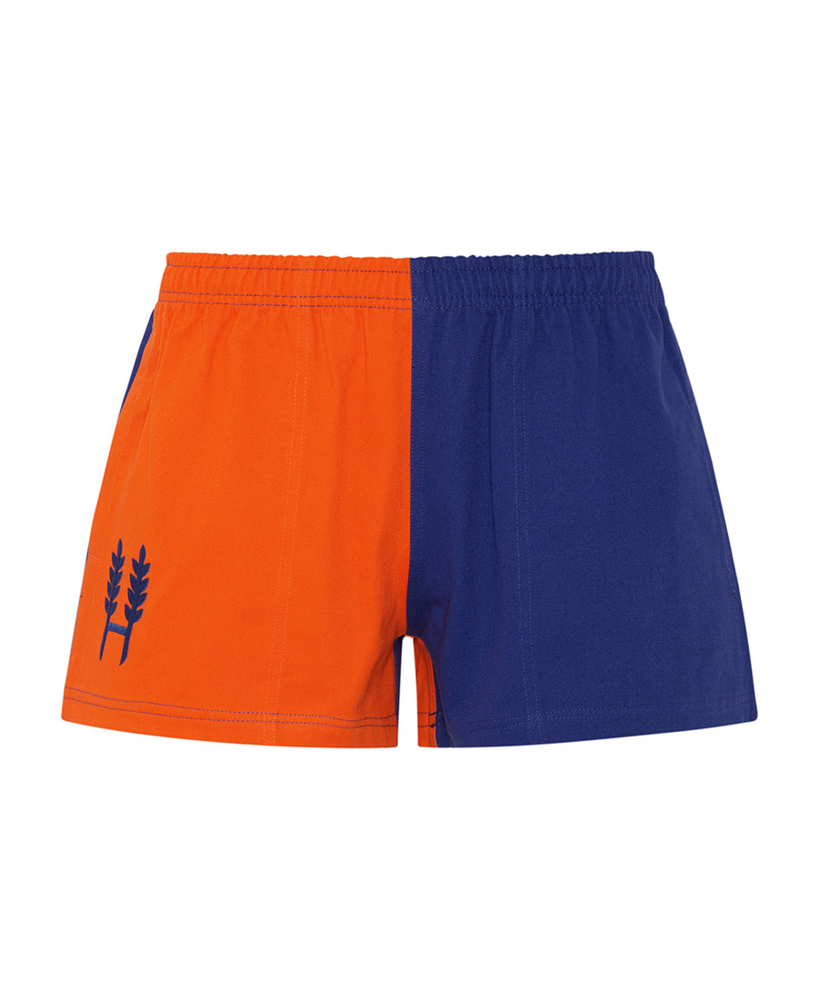 Orange/Blue Harlequin Shorts