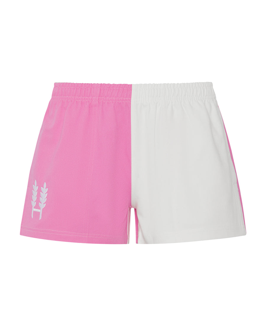 Pink/White Harlequin Shorts