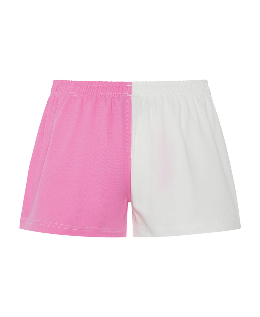 Pink/White Harlequin Shorts