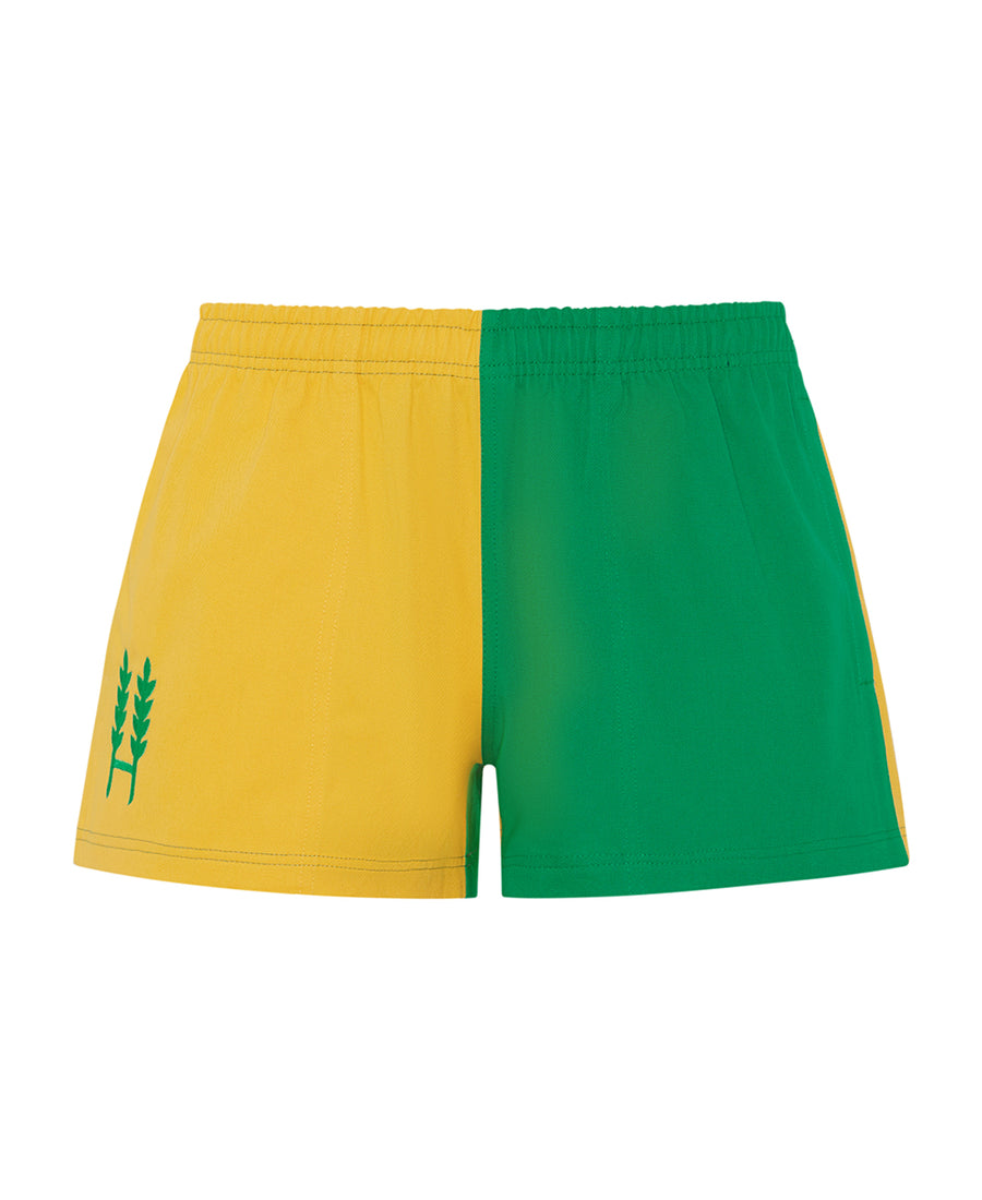 Yellow/Green Harlequin Shorts