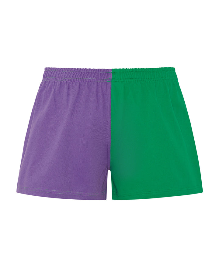 Purple/Green Harlequin Shorts