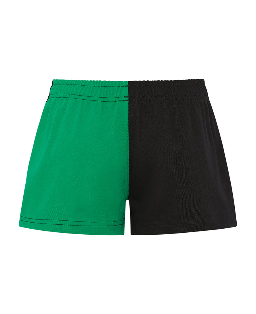 Kids Green/Black Harlequin Shorts