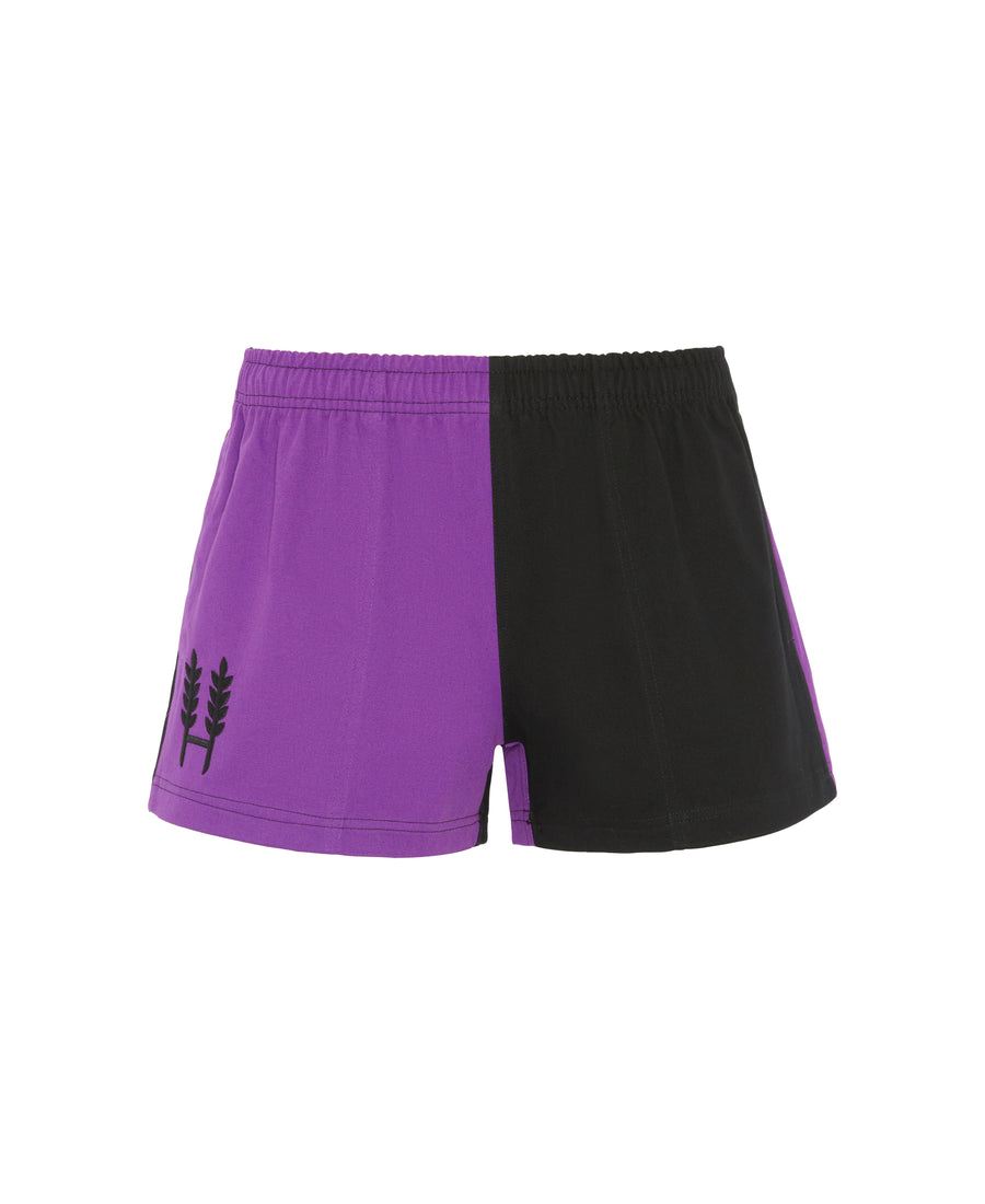 Purple/Black Harlequin Shorts