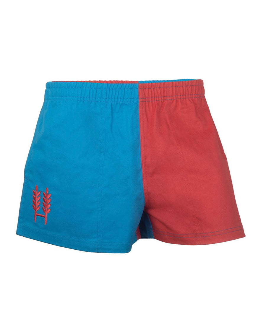 Blue/Salmon Harlequin Shorts