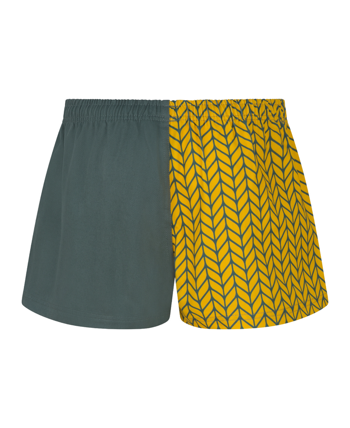 Green/Harvest Yellow Harlequin Shorts