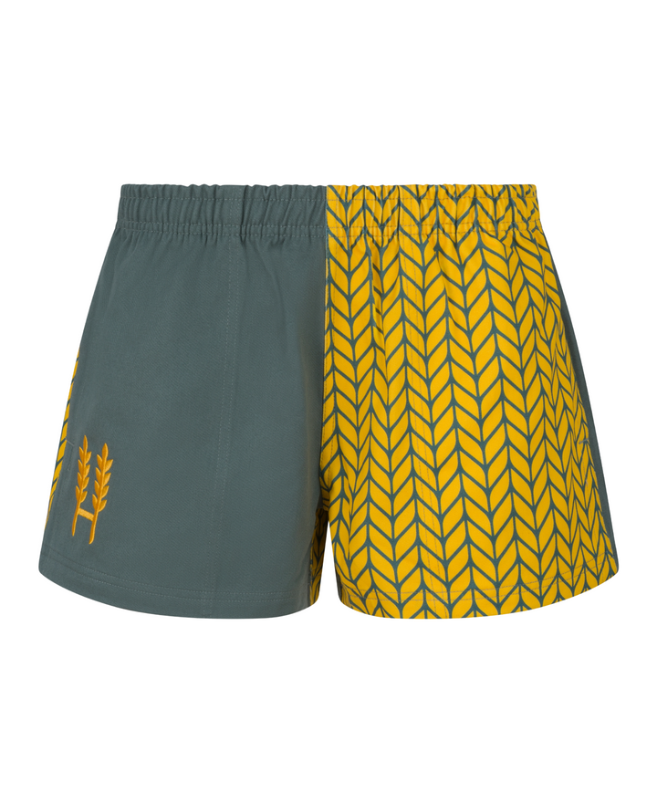 Green/Harvest Yellow Harlequin Shorts